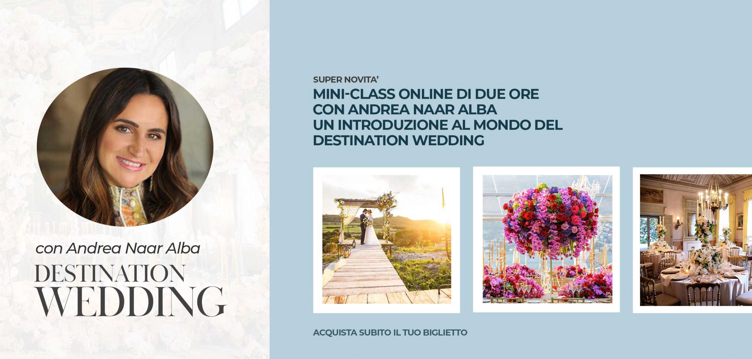 Corso Destination Wedding con Andrea Naar Alba Corso Destination Wedding con Andrea Naar Alba